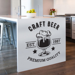 Sticker déco bière