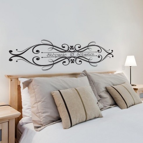 Sticker tête de lit personnalisé