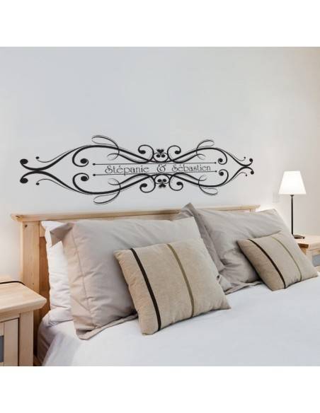 Sticker tête de lit personnalisé