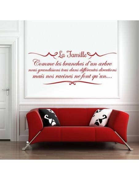Sticker citation sur la famille