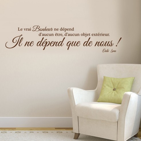 Sticker le vrai bonheur