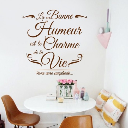 Sticker la bonne humeur est le charme de la vie