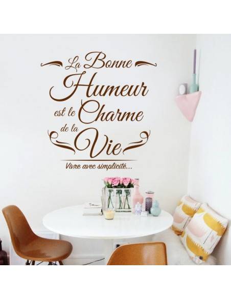 Sticker la bonne humeur est le charme de la vie