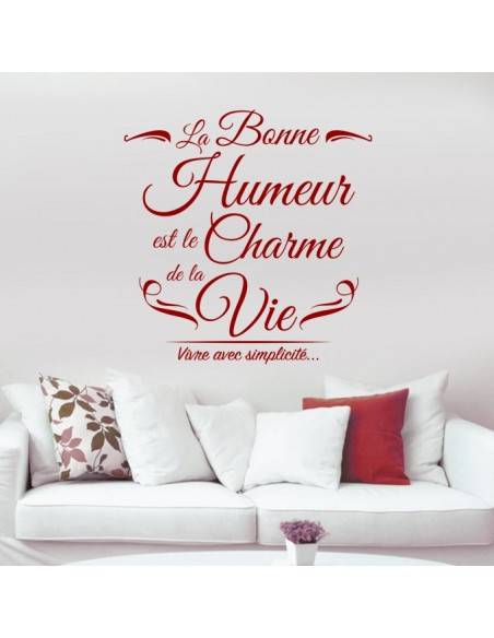 Sticker la bonne humeur est le charme de la vie
