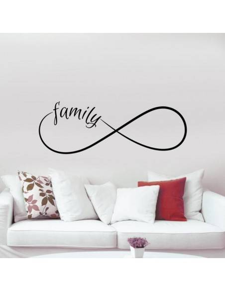 Sticker famille signe infini