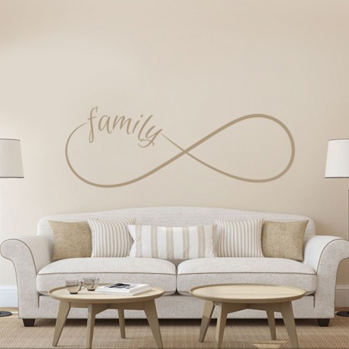 Sticker famille signe infini