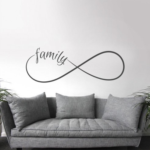Sticker famille signe infini