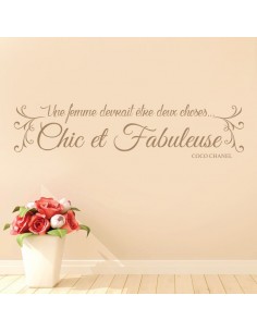 Sticker une femme devrait être deux choses - coco chanel 2