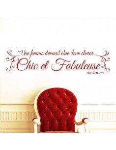 Sticker une femme devrait être deux choses - coco chanel