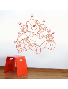 Sticker Winnie l'Ourson et son pot de miel 2