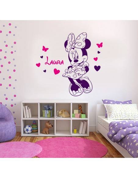 Sticker Minnie avec prénom personnalisé