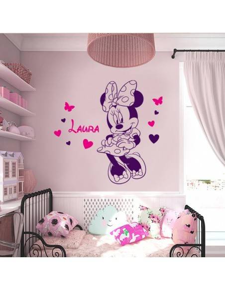 Sticker Minnie avec prénom personnalisé
