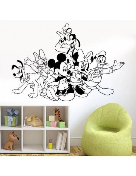 Sticker la bande à Mickey