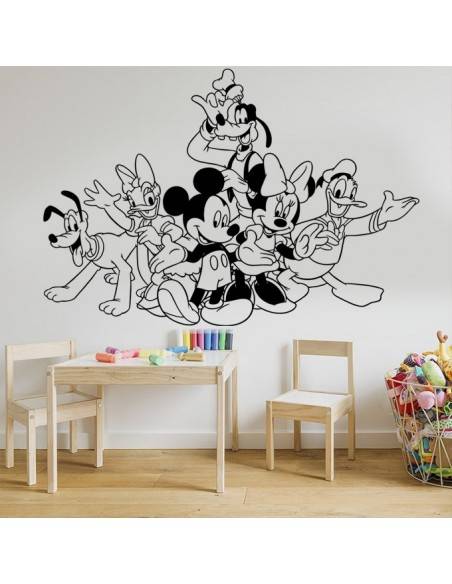 Sticker la bande à Mickey