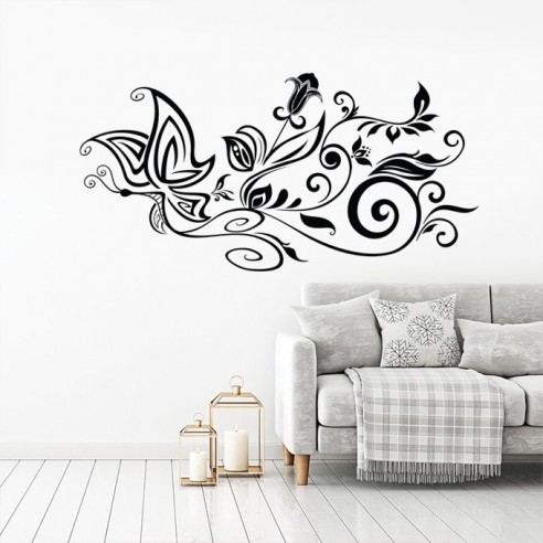 Sticker papillon design