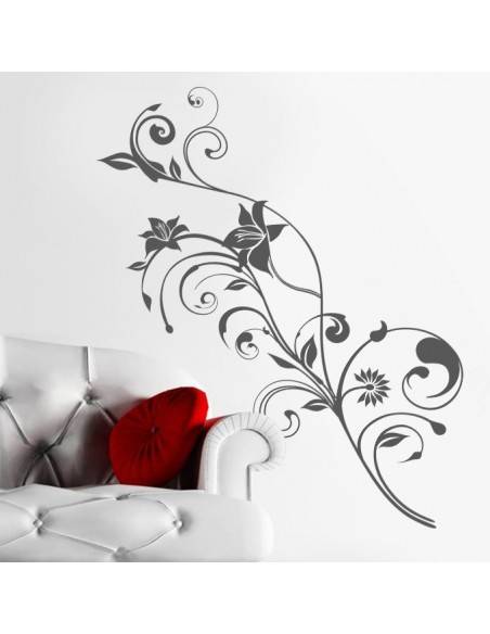 Sticker décoration florale