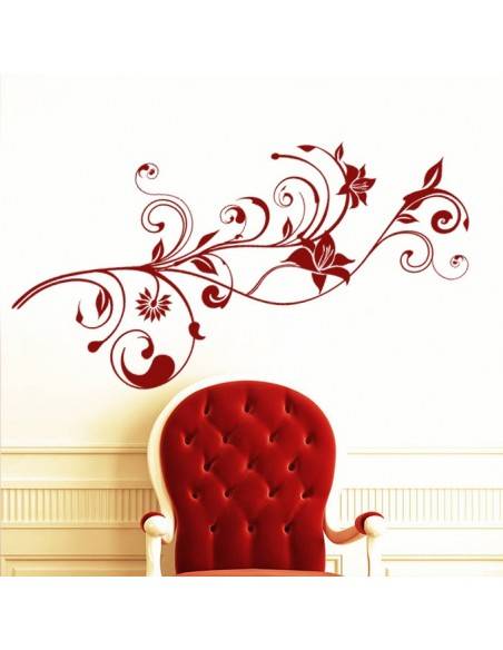 Sticker décoration florale