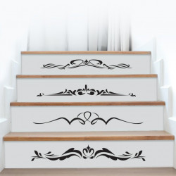 Kit 4 stickers contremarches d'escaliers