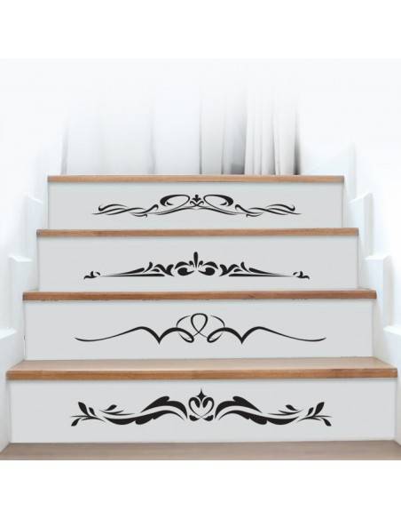 Kit 4 stickers contremarches d'escaliers