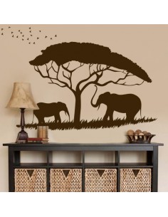 Sticker éléphant savane