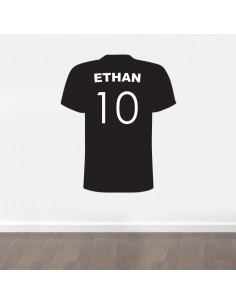 Sticker tshirt football personnalisé