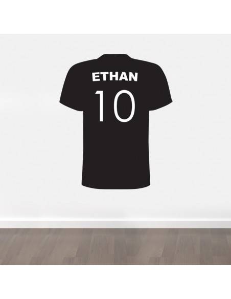 Sticker tshirt football personnalisé