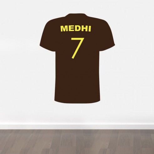 Sticker tshirt football personnalisé