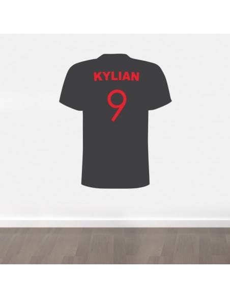 Sticker tshirt football personnalisé