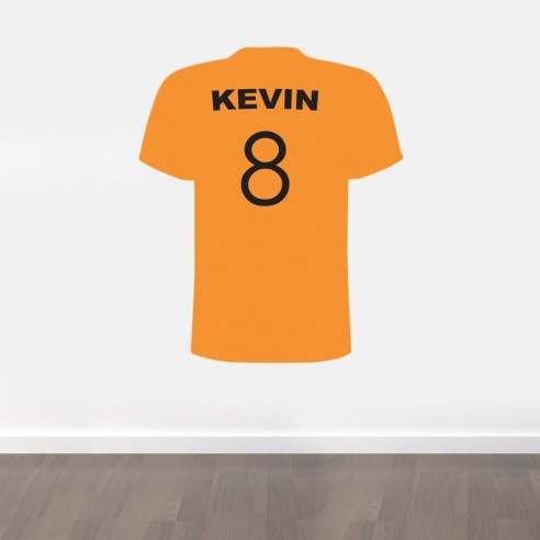 Sticker tshirt football personnalisé