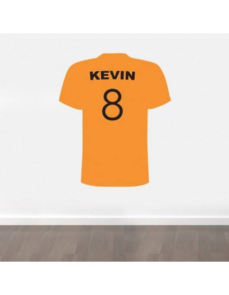 Sticker tshirt football personnalisé