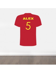 Sticker tshirt football personnalisé 2