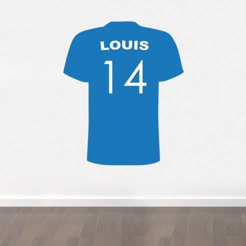Sticker tshirt football personnalisé