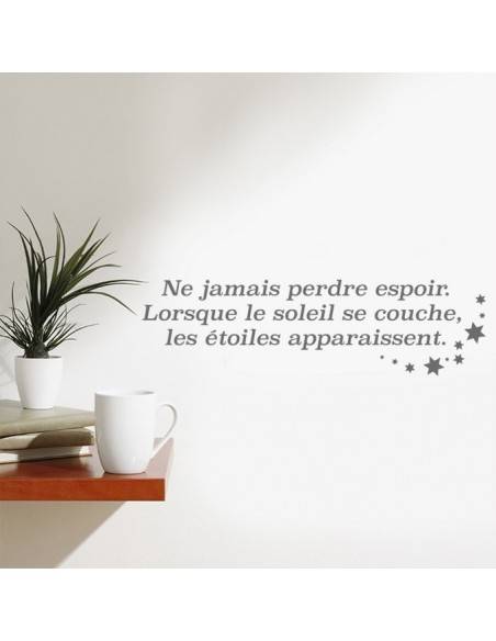 Sticker ne jamais perdre espoir