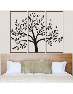 Sticker déco arbre triptyque