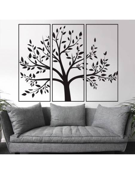 Sticker déco arbre triptyque