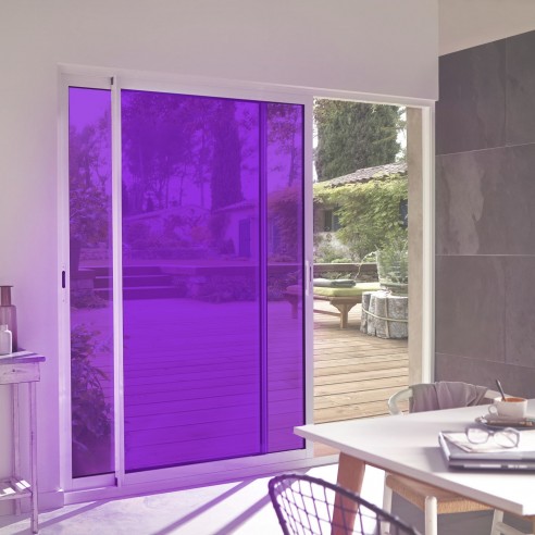 Film adhésif couleur violet ultra transparent