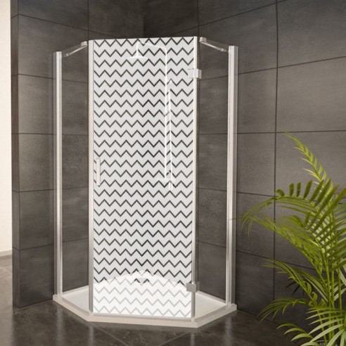 Sticker vénitien dépoli paroi de douche