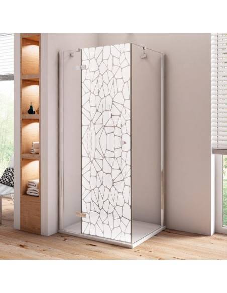 Sticker galets dépoli paroi de douche