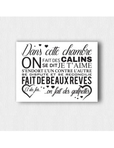 Tableau dans cette chambre