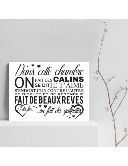 Tableau dans cette chambre