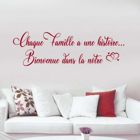 Sticker chaque famille a une histoire