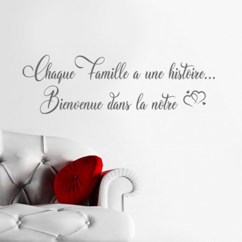 Sticker chaque famille a une histoire