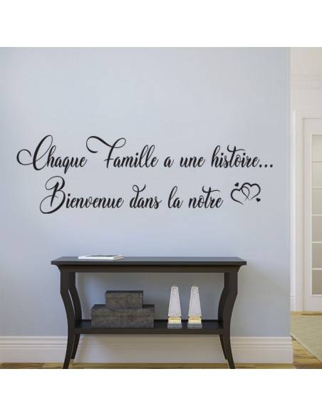 Sticker chaque famille a une histoire