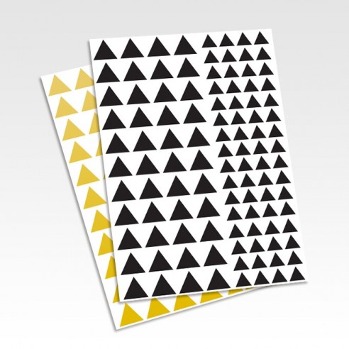 Planche stickers triangles