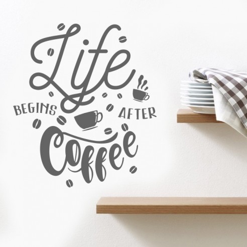 Sticker déco cuisine coffee