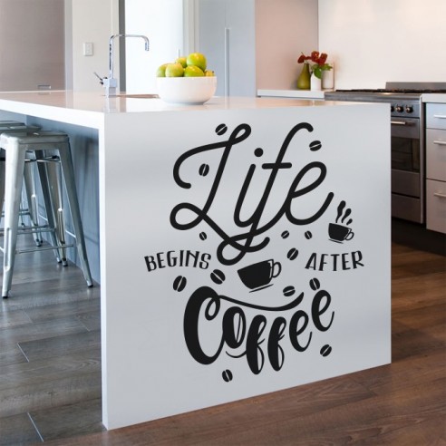 Sticker déco cuisine coffee