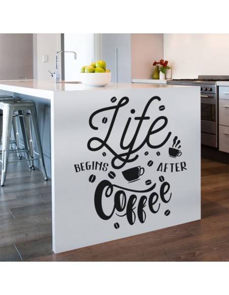 Sticker déco cuisine coffee