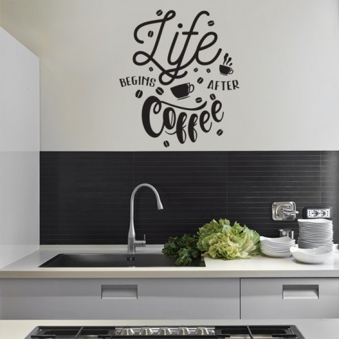 Sticker déco cuisine coffee
