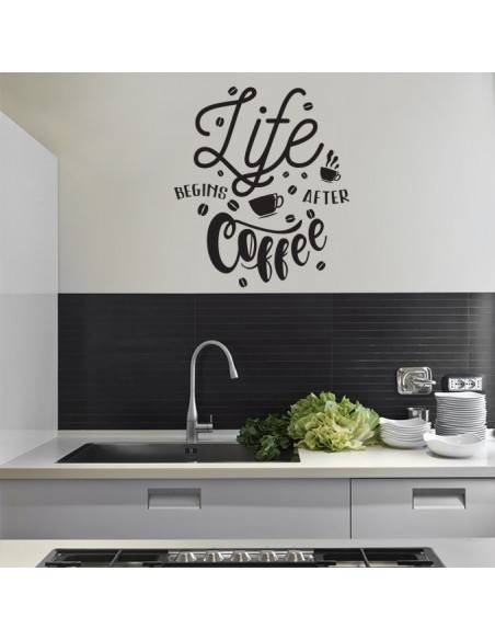 Sticker déco cuisine coffee