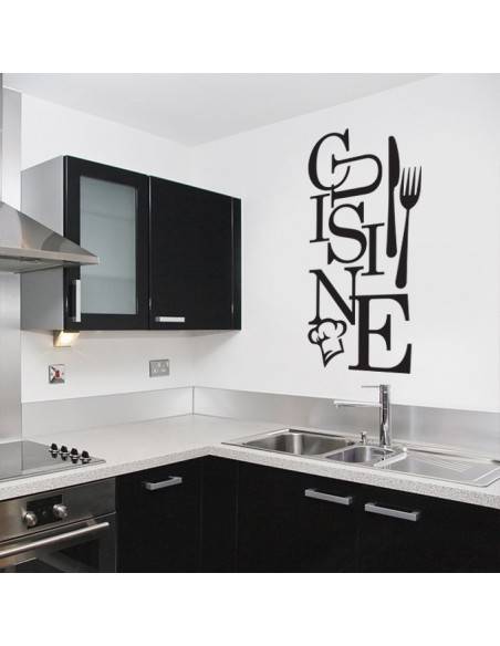 Sticker cuisine fourchette et couteau